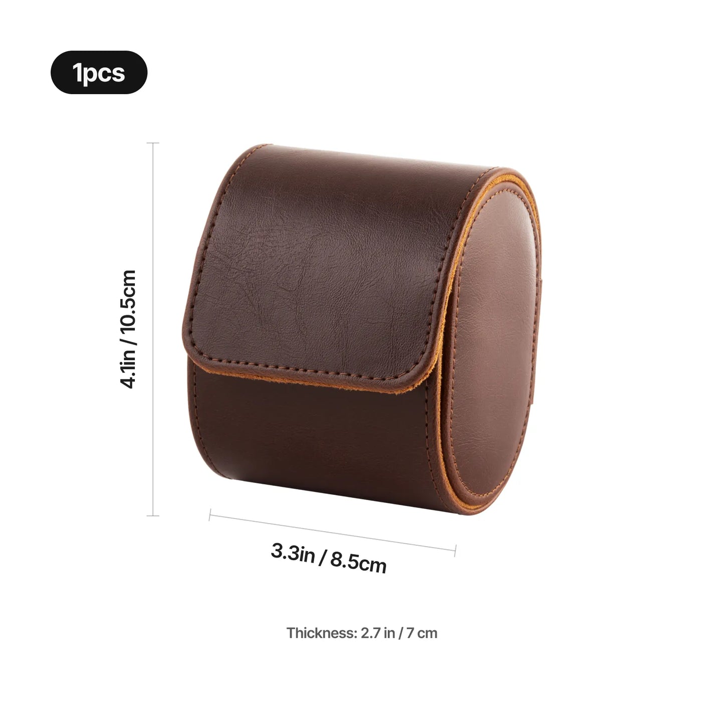 Leather watch box detail