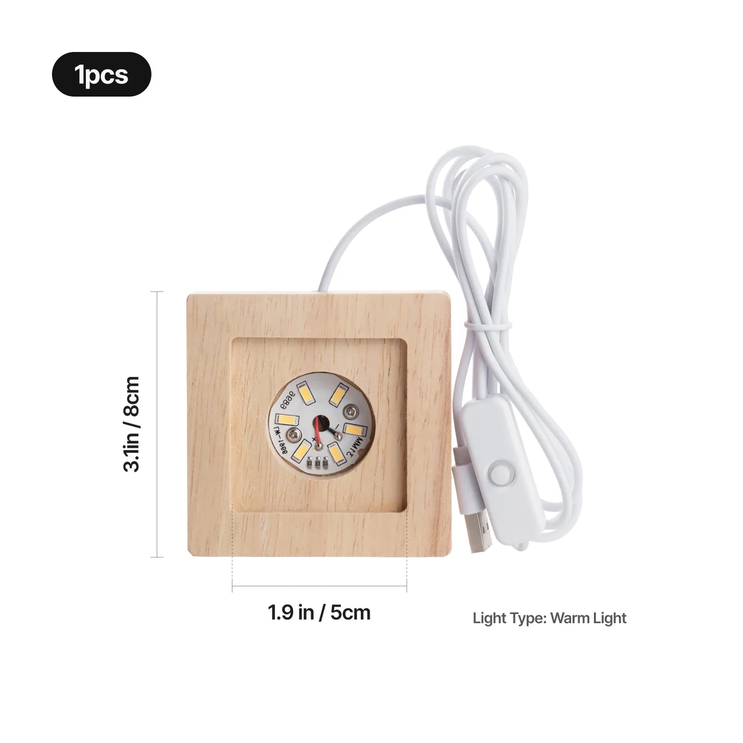Horizontal LED base dimensions