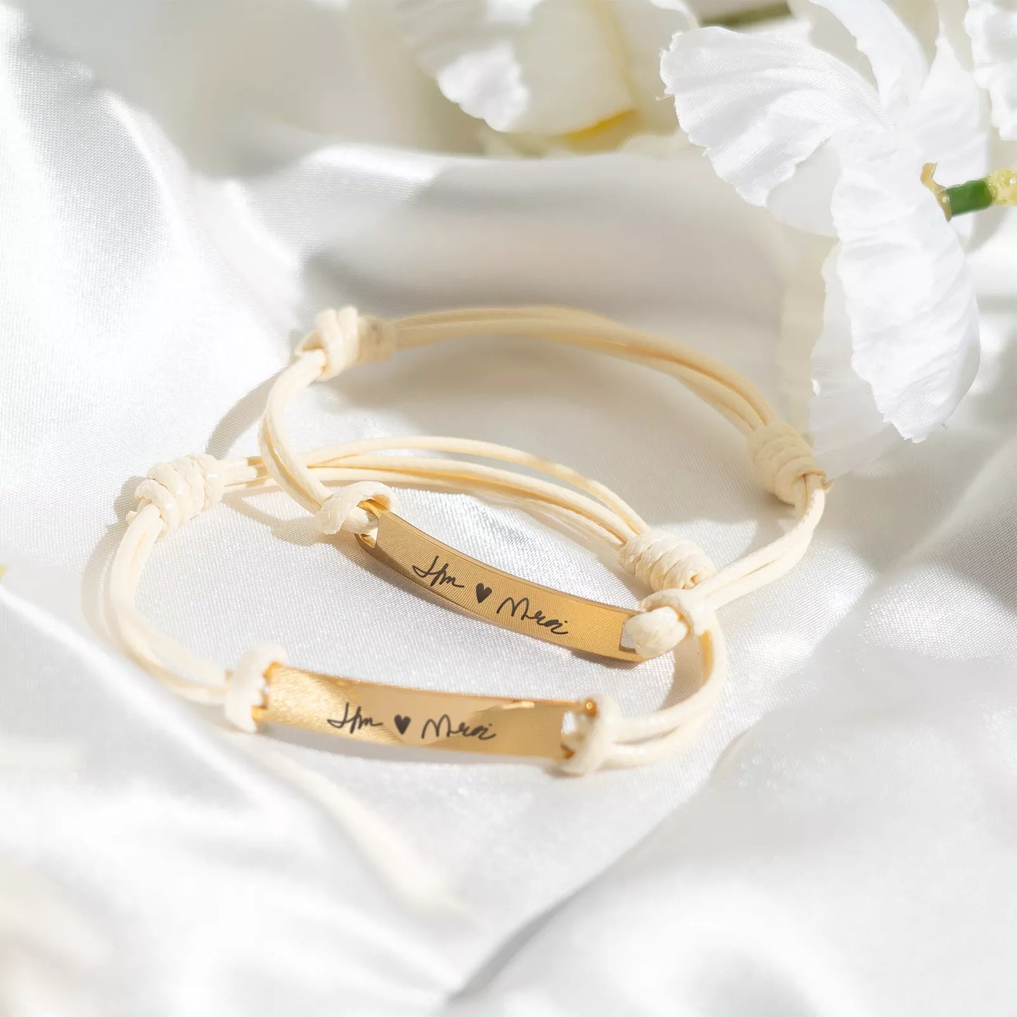 Engraved cord bracelet example
