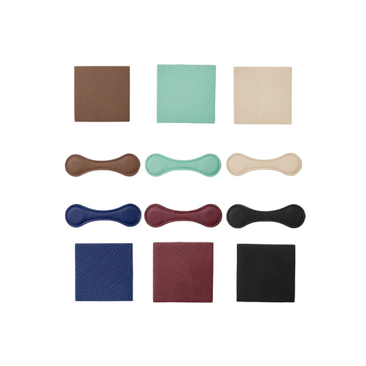 Laserable PU leather magnetic bookmark