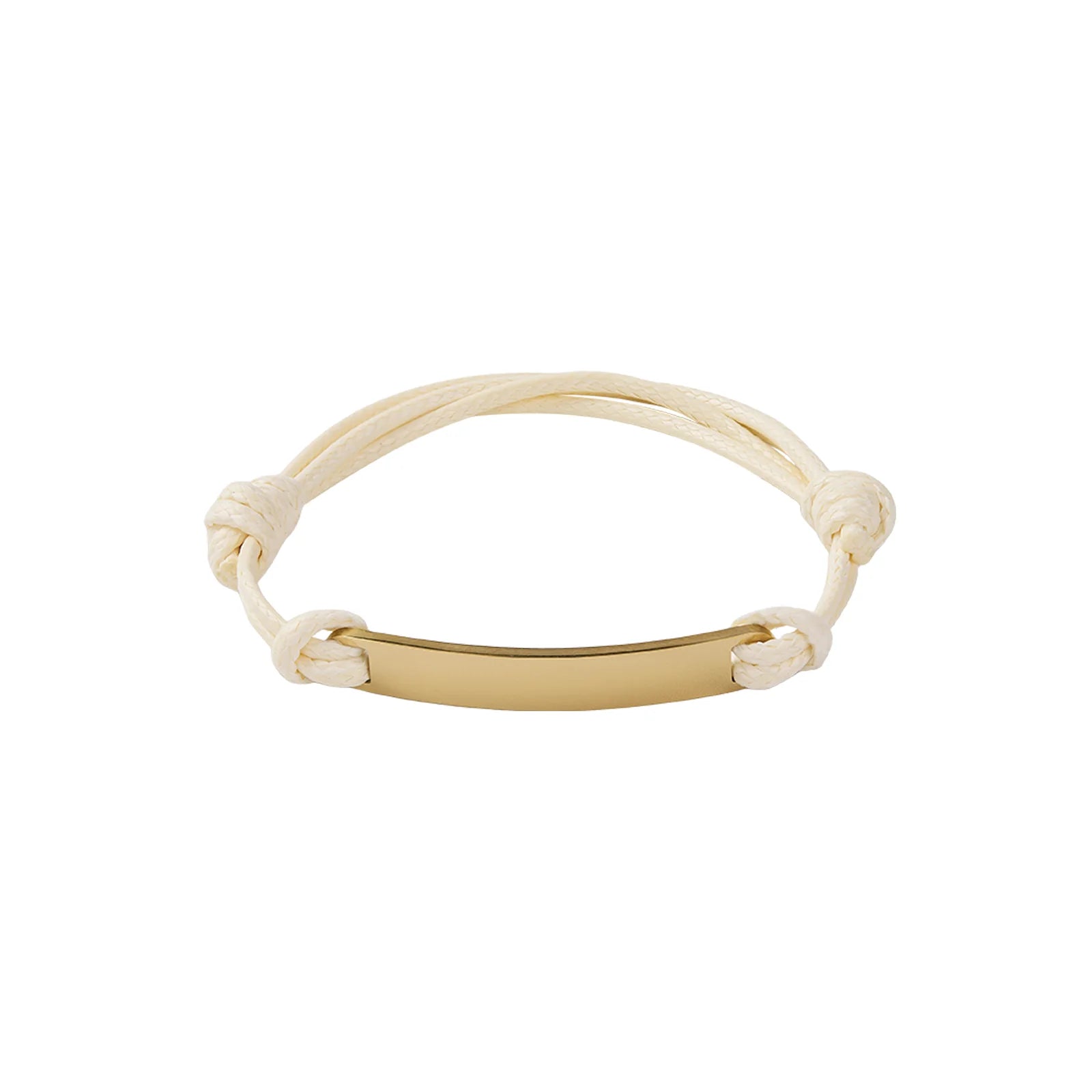 Cord bracelet on wrist