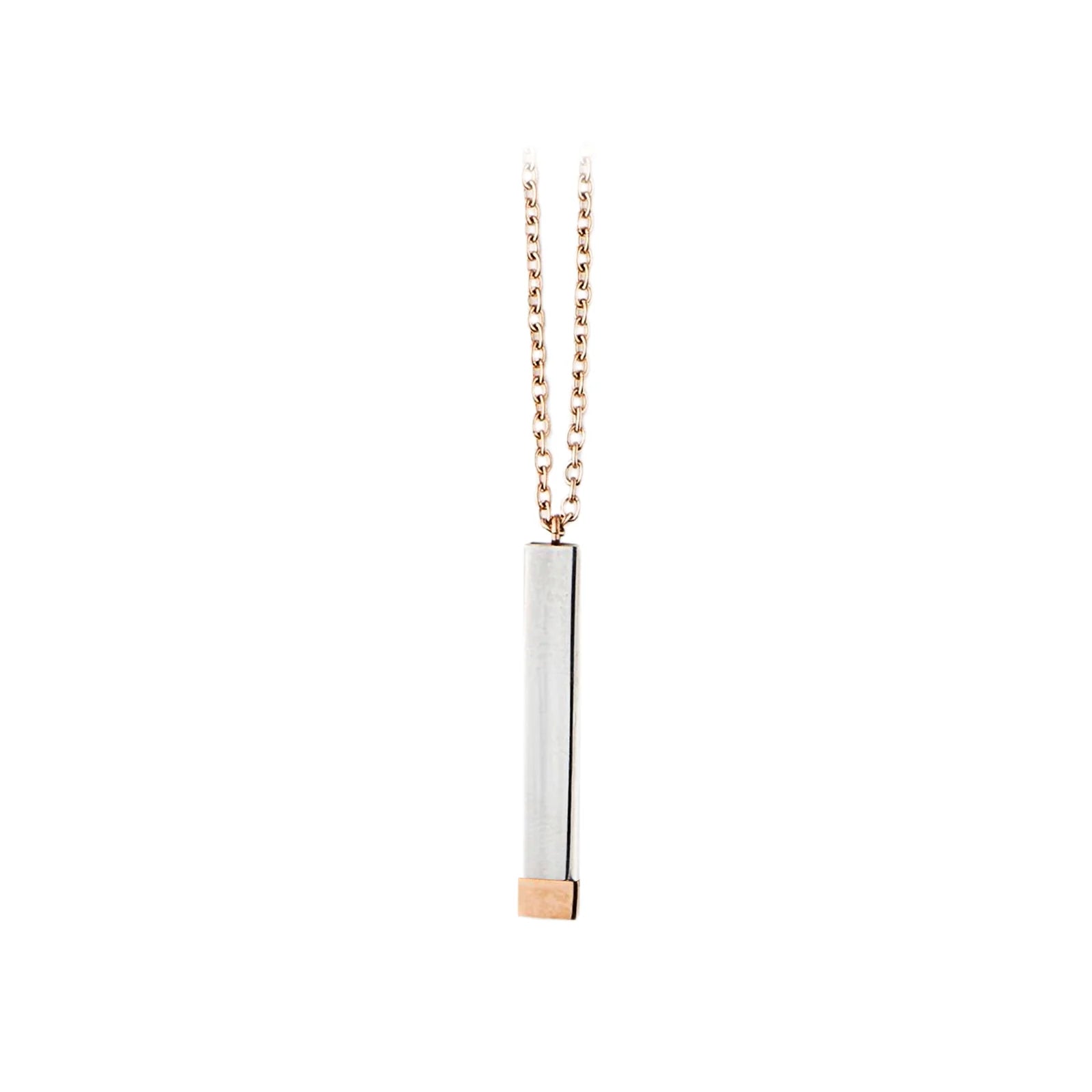 Hidden message necklace worn