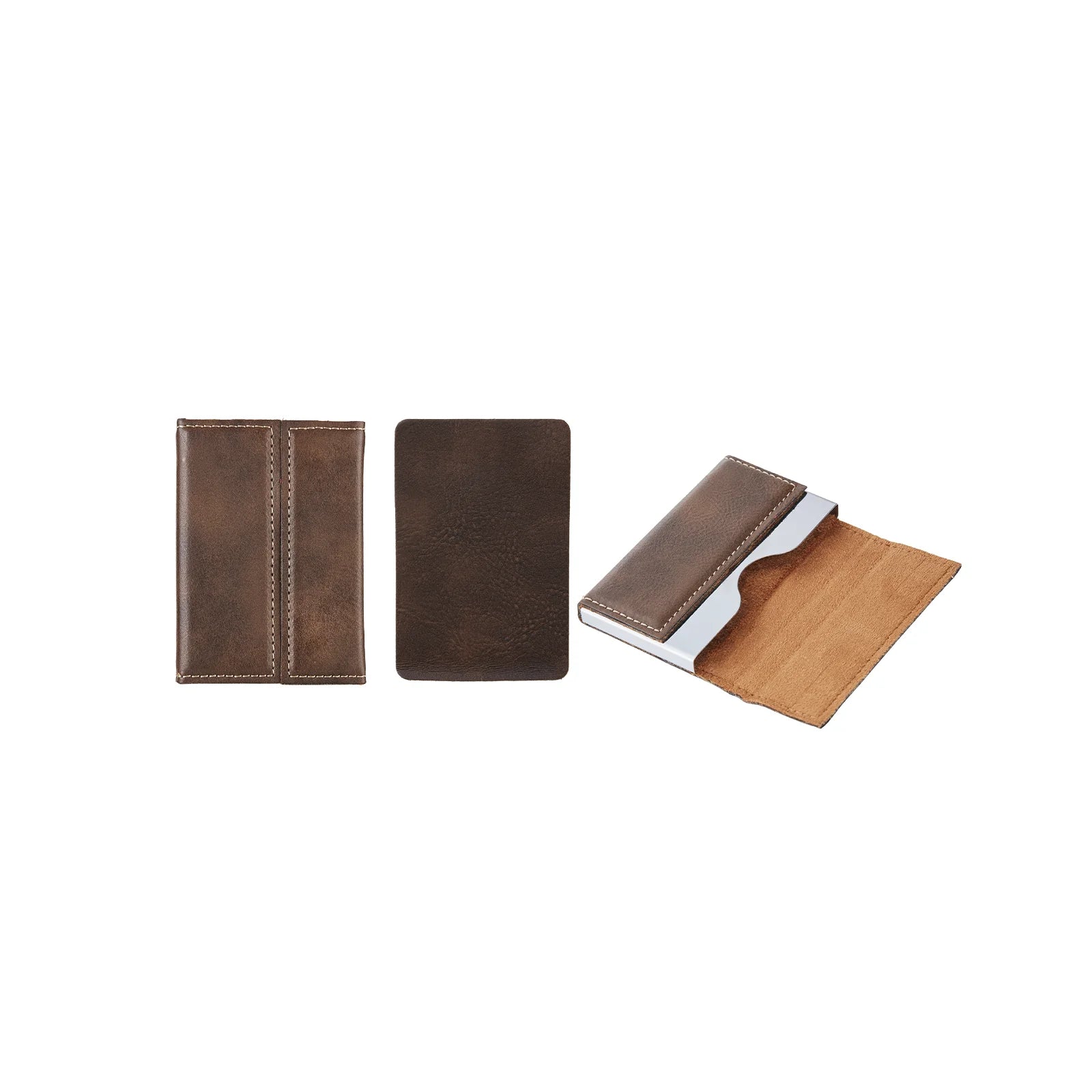 Business card holder open view