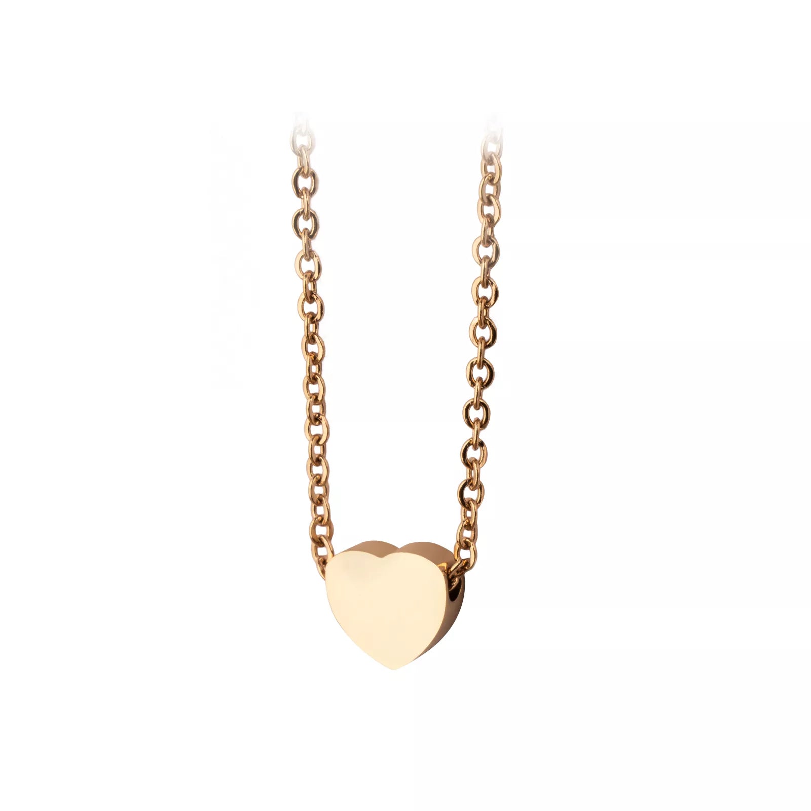 Engraved heart necklace