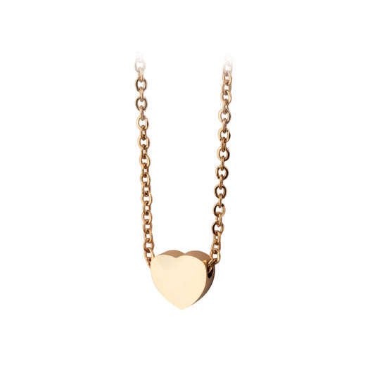 Engraved heart necklace