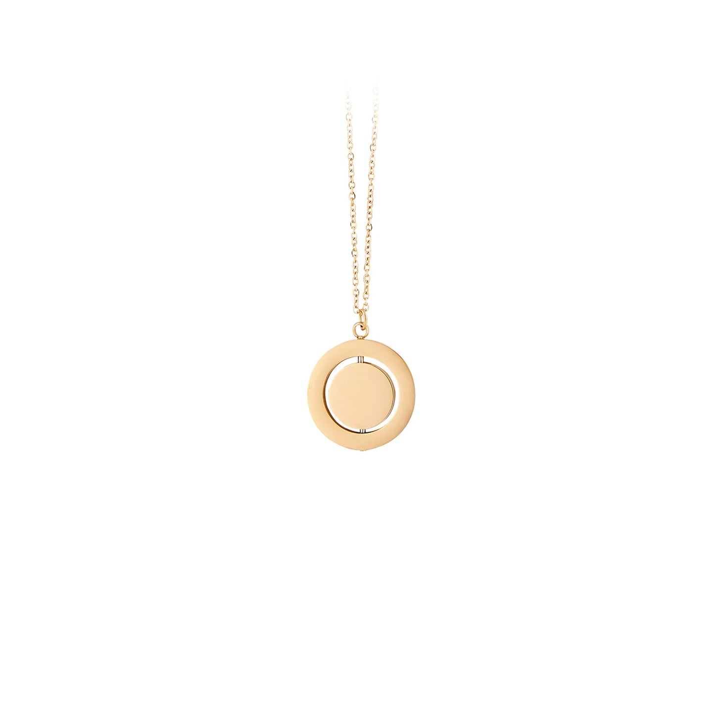Spinner anxiety necklace, engraved