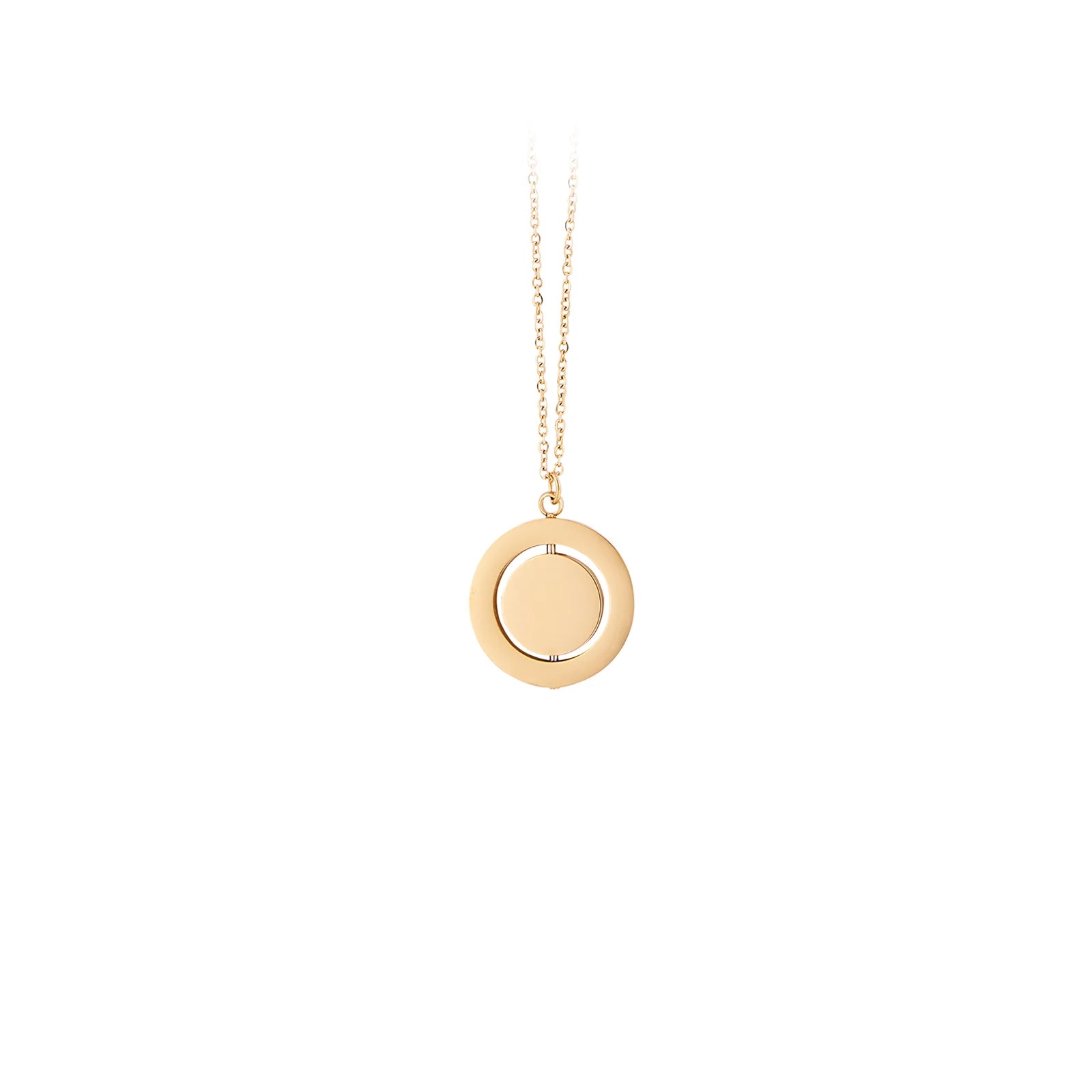 Spinner anxiety necklace, engraved