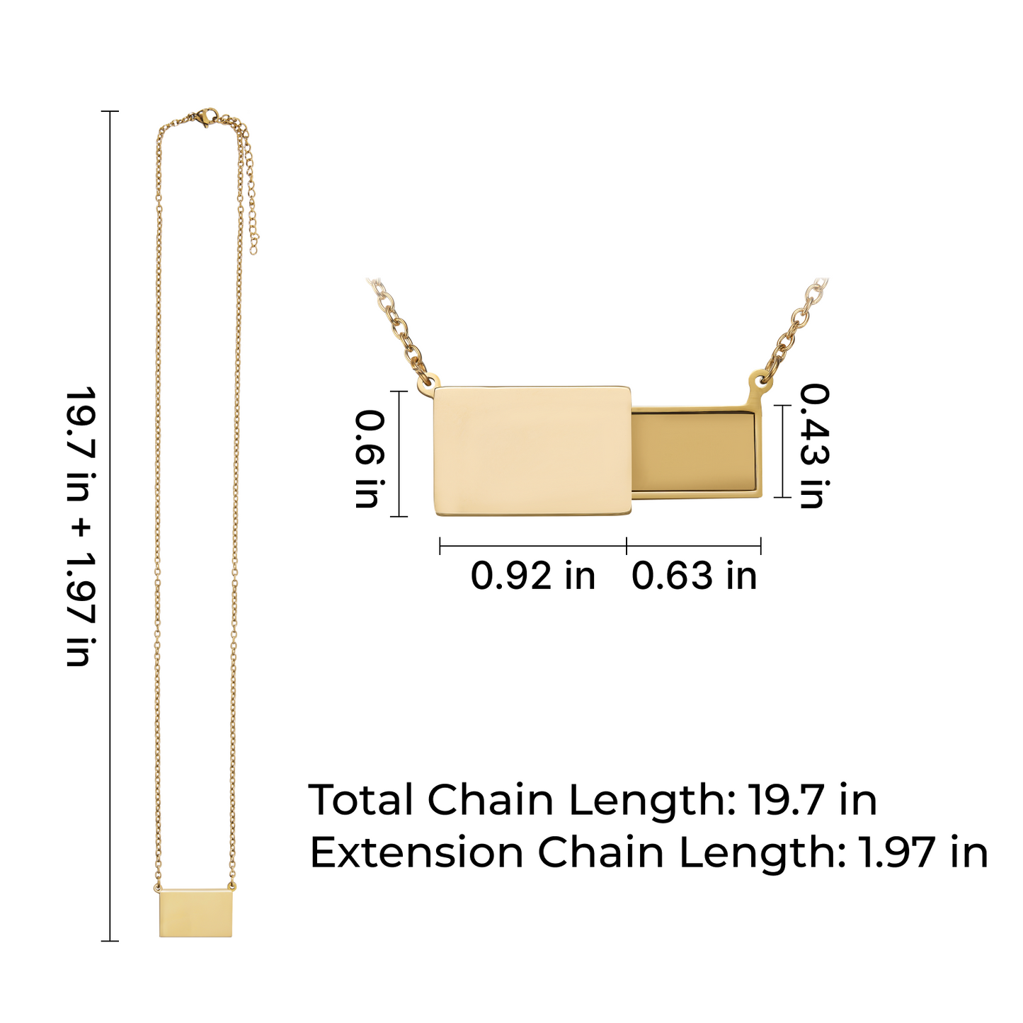 Envelope locket engraving example