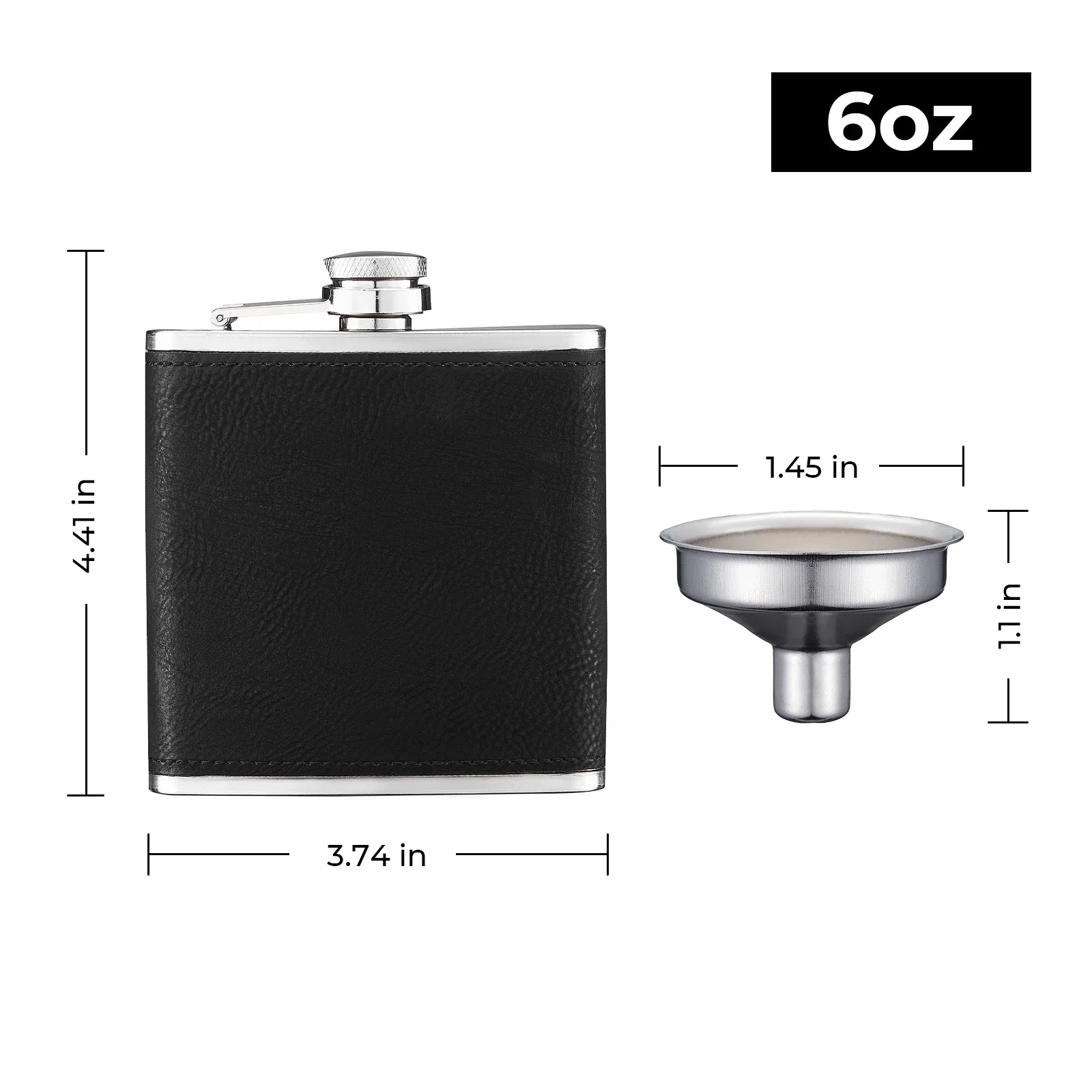 Brown hip flask detail