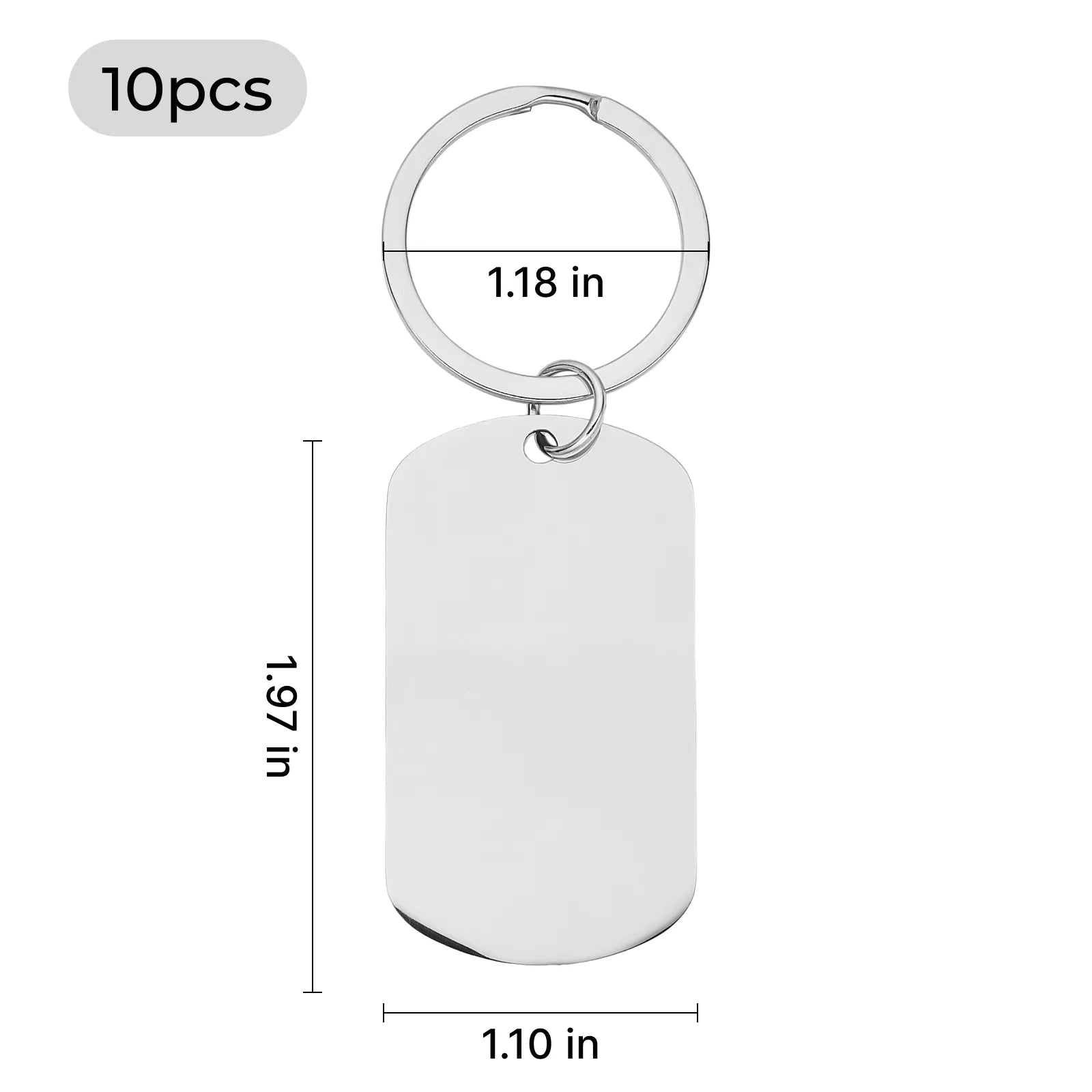 Military keychain detail