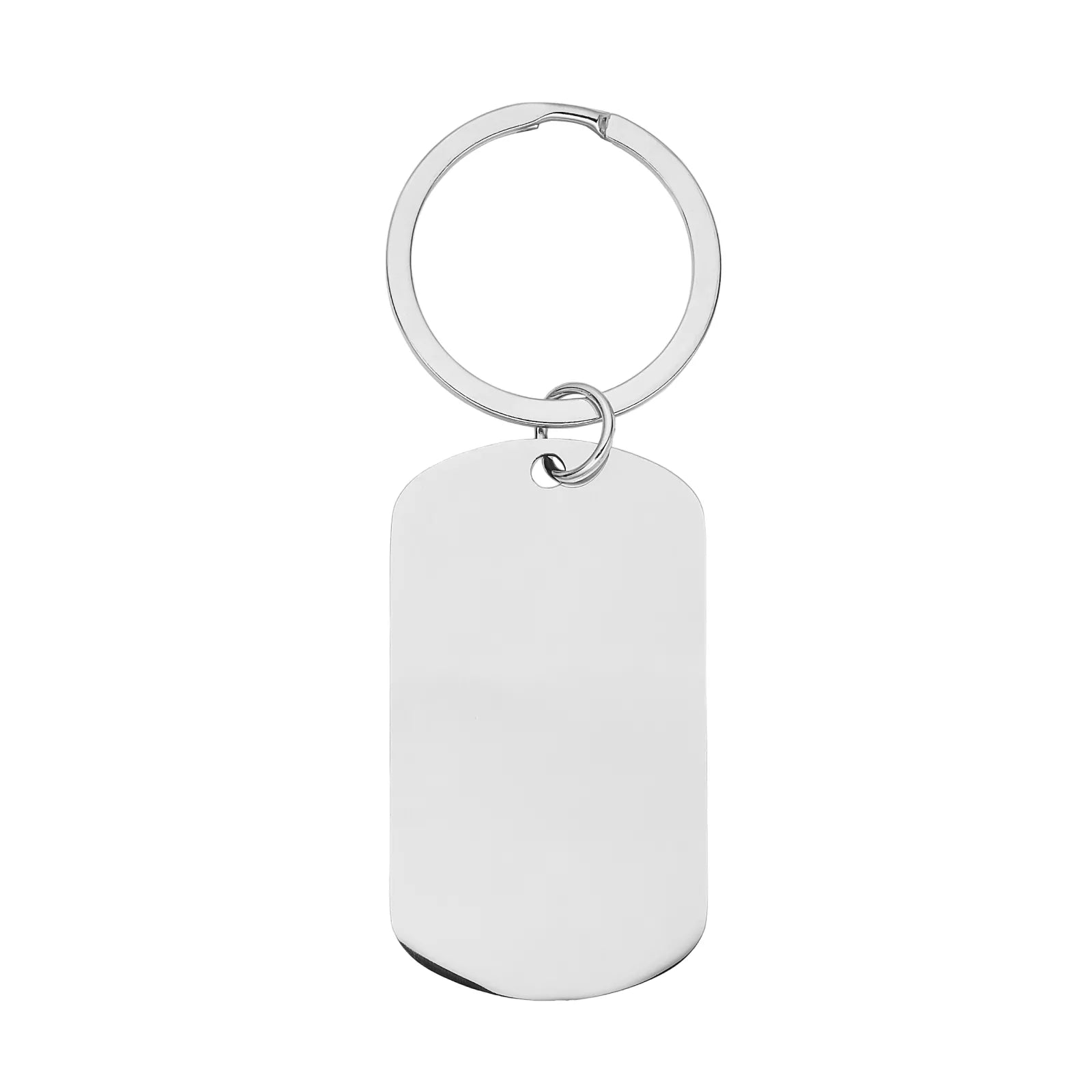 Stainless steel military keychain