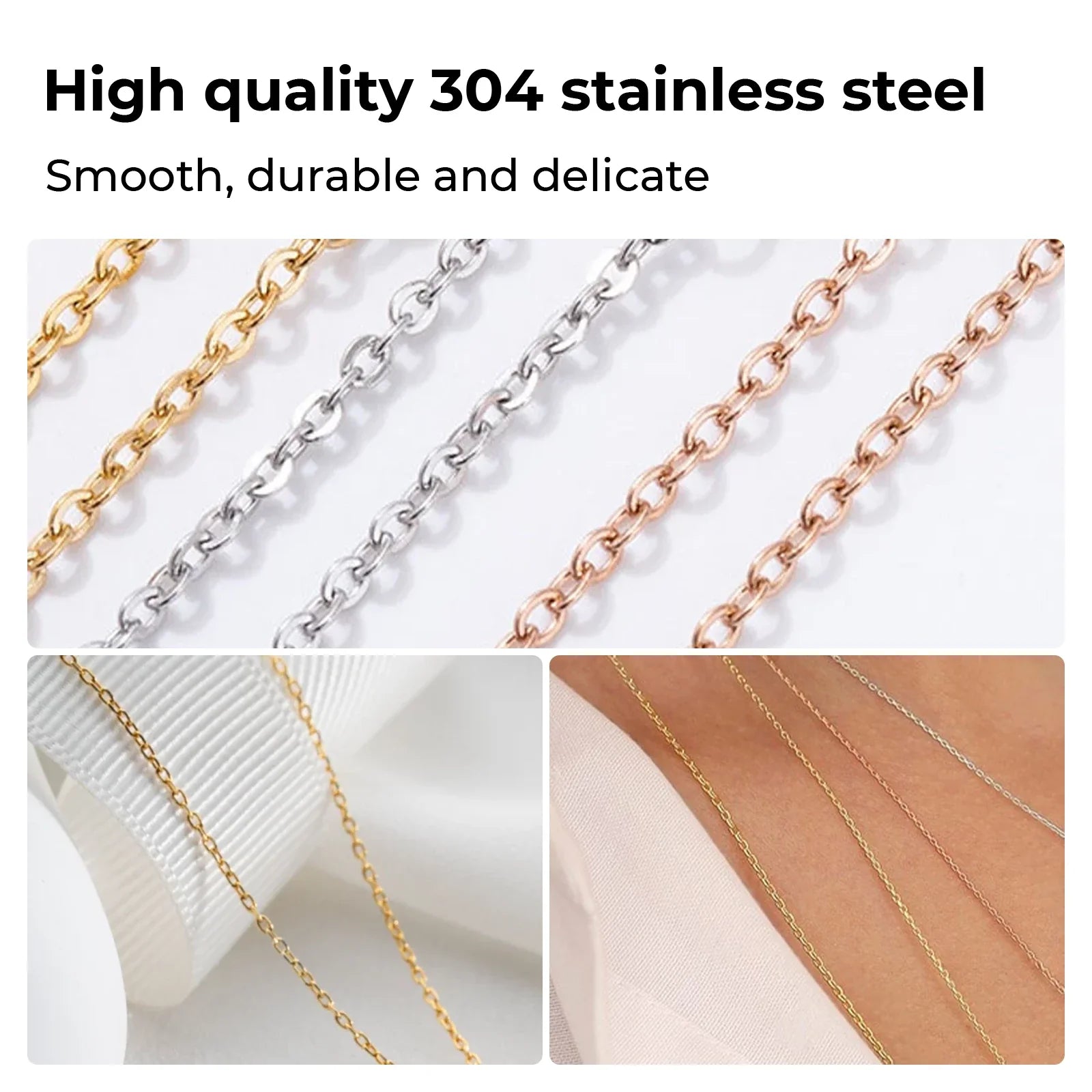 Chain necklace length reference