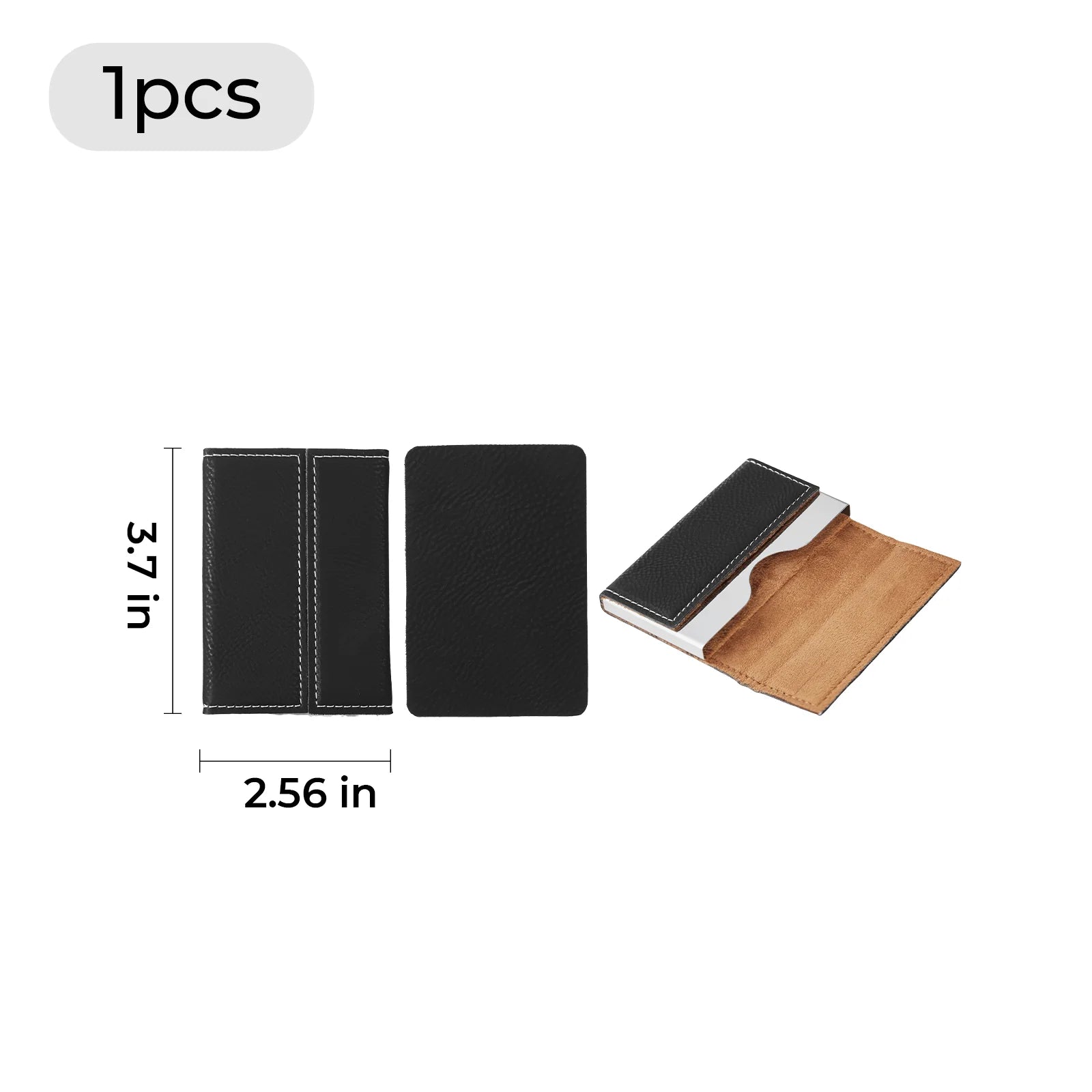 Engraved business card holder detail