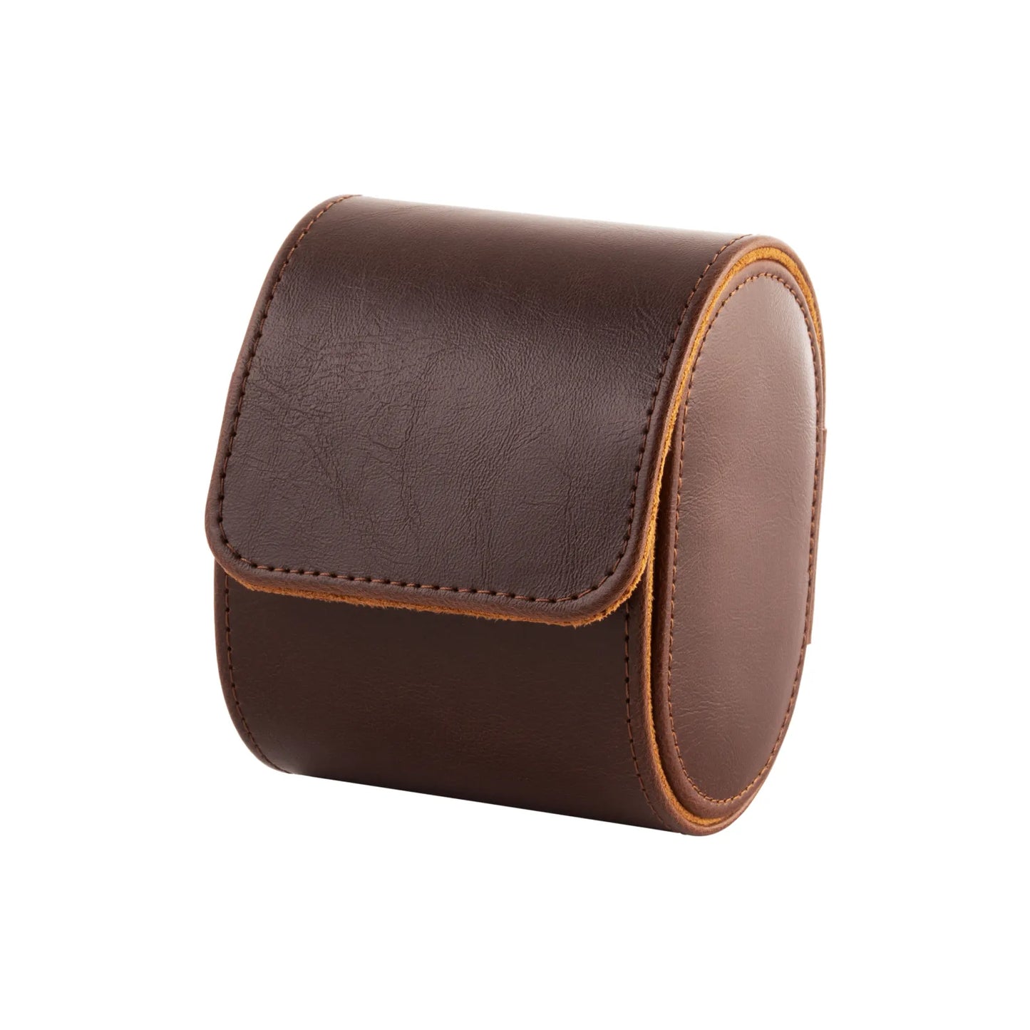 Brown leather watch box