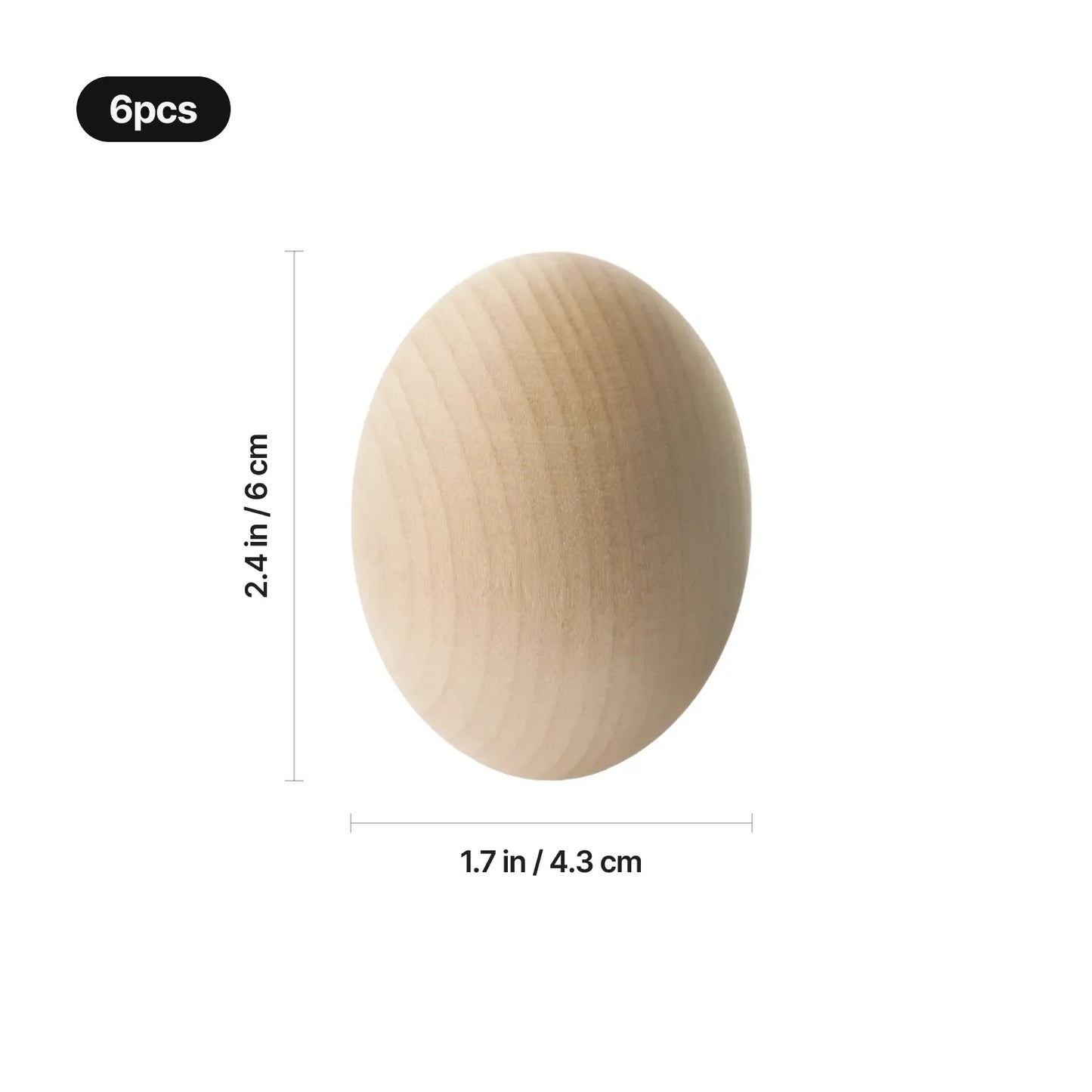 Engraved wooden egg example