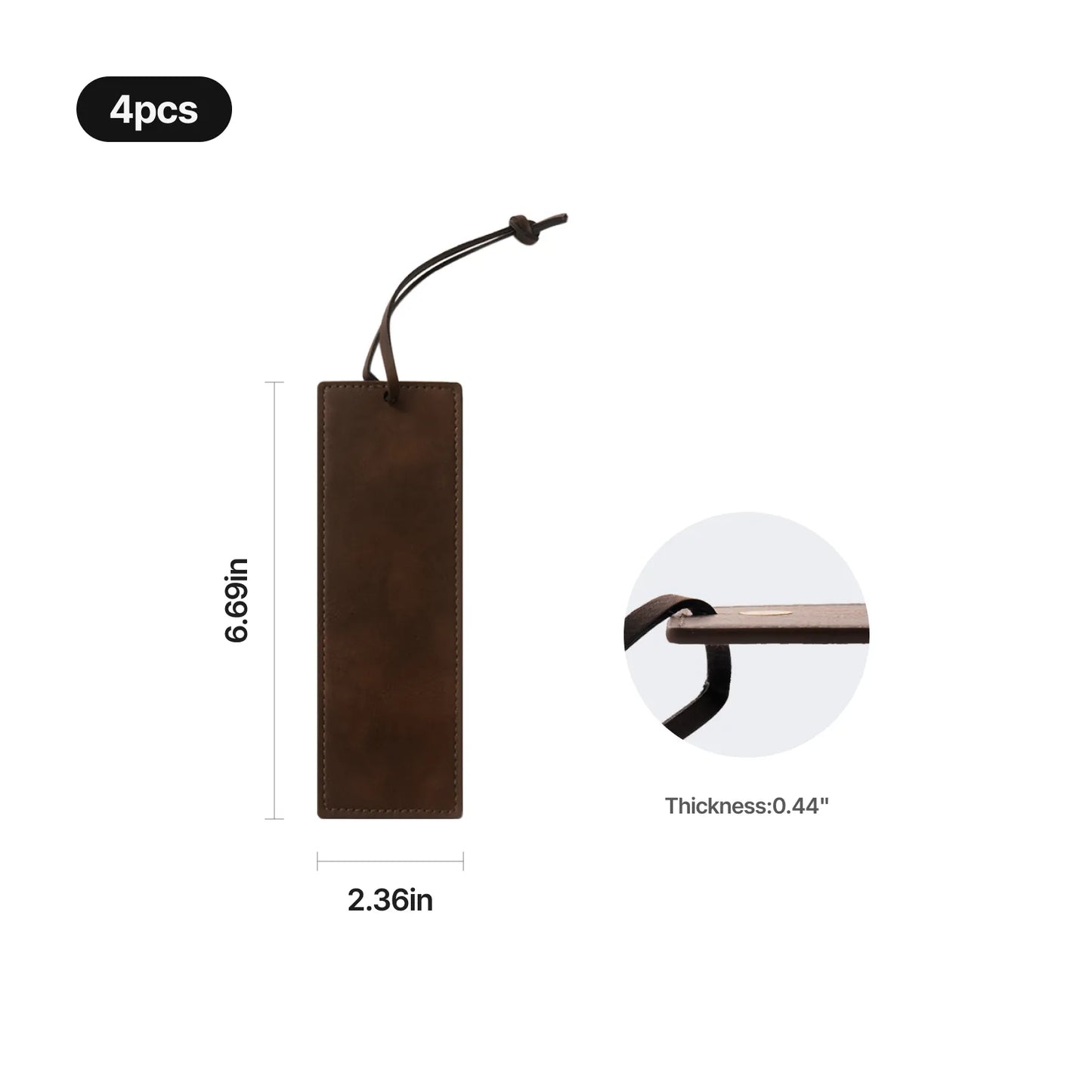 Leather bookmark set