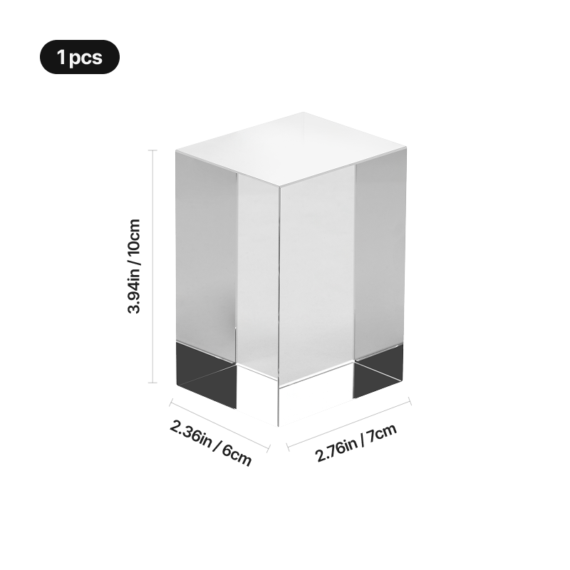 Rectangular crystal size reference