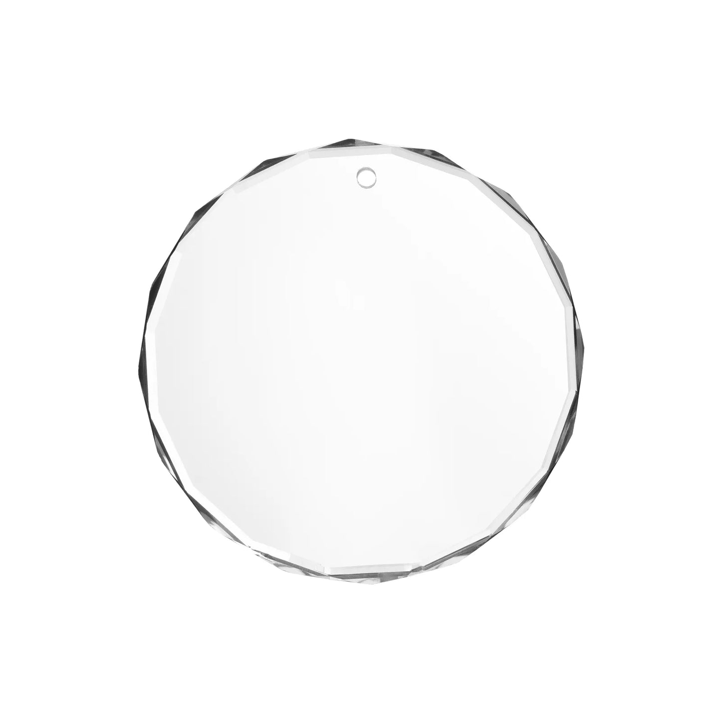 Faceted round crystal ornament